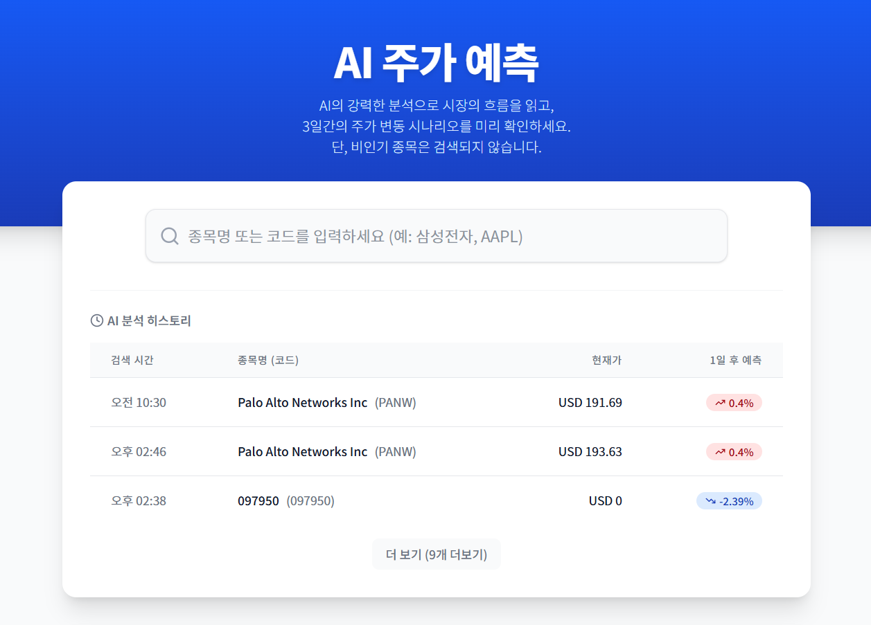 주가예측프로그램
